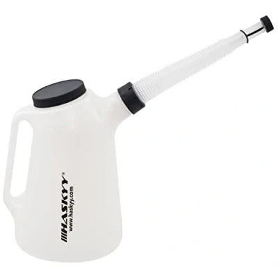 Afbeelding van HASKYY® Oliejerrycan 2 3 5 6 8 liter maatbeker waterfles (5 liter) wit