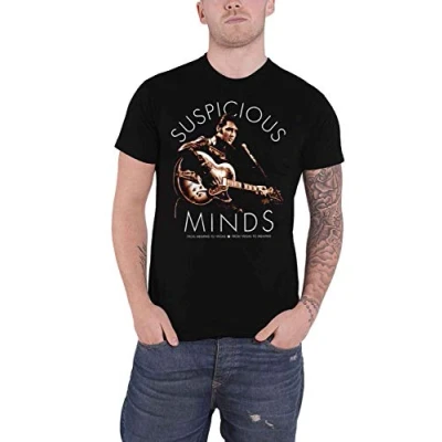 Afbeelding van Elvis Presley Heren Tshirt M The King Of Rock &#039;n Roll Zwart