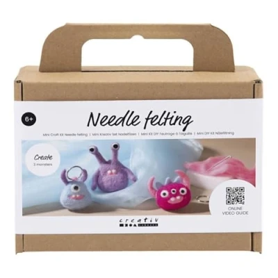 Afbeelding van Mini Hobbyset Naaldvilten Monster Maken