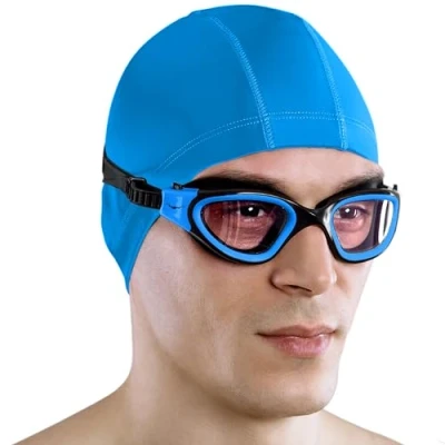 Afbeelding van AqtivAqua DX Zwembril voor kinderen en volwassenen, uniseks (Blauw, meekleurend)