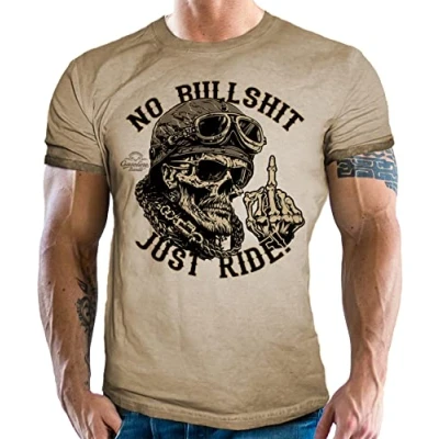 Afbeelding van Gasoline Bandit Biker Racer Old School Gentleman motorshirt, Geschikt voor: