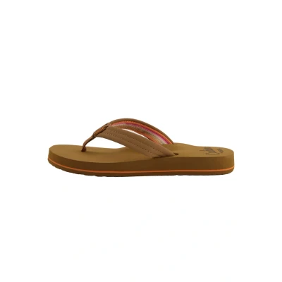 Afbeelding van Reef Cushion Breeze Teensandalen, Dames, Maat: 36, Tan smoothie Hoogwaardig imitatieleer