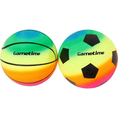 Afbeelding van Gametime Mini Sportballenset Junior 10 Cm Pvc 2 delig