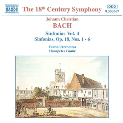 Afbeelding van Failoni Orchestra, Hanspeter Gmür J.C. Bach: Sinfonias 4 (CD)