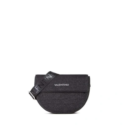 Afbeelding van Valentino Bags Bigs Denim Flap Bag Schoudertassen Dames Zwart Maat ONESIZE