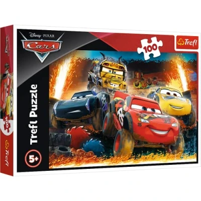 Image de Trefl, Puzzle, Course Extrême, Voitures Disney, 100 Pièces, pour Enfants à partir de 5 ans