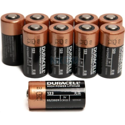 Afbeelding van Duracell Batterij Lithium, CR123A, 3V Foto, Ultra, Bulk (1 Pack)