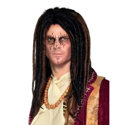 Afbeelding van Bruine dreadlocks pruik voor heren