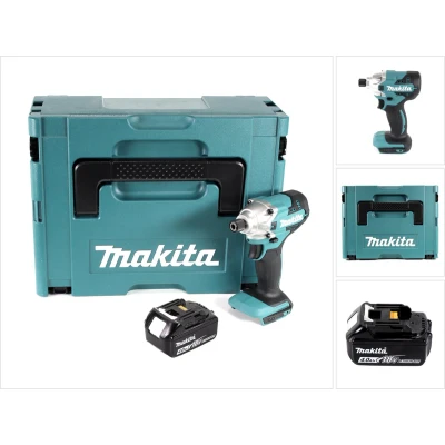 Afbeelding van Makita DTD 156 M1J accu slagmoersleutel 18V 155Nm + 1x 4,0Ah Makpac zonder lader