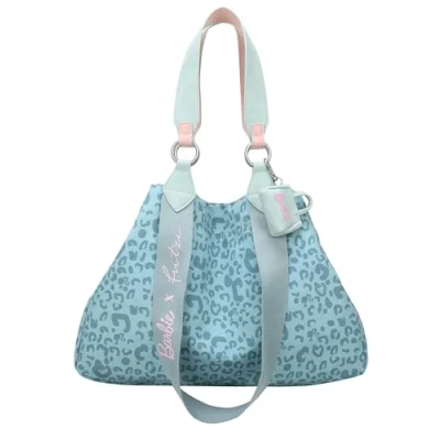Afbeelding van Fritzi aus Preußen Schoudertas Izzy Medium Leo Silhouette Limited Barbie Shoulder Bag Soft Mint Petrol