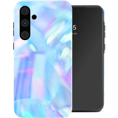 Afbeelding van Selencia Hoesje Geschikt voor Samsung Galaxy A55 Vivid Backcover Holographic Blue Dream