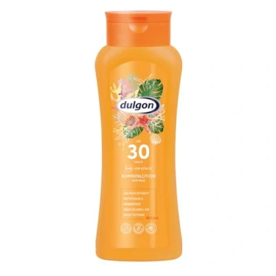 Afbeelding van dulgon Waterdichte zonnecrème 30 250 ml octocryleenvrije zonnebrandcrème UVA en UVB bescherming zonwering veganistisch microplasticvrij SPF