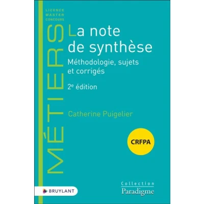 Image de La note de synthèse CRFPA 2ed Méthodologie, sujets et corrigés