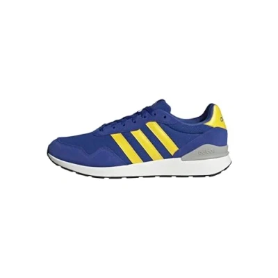 Afbeelding van adidas RUN 60s 4.0 SHOES Herenschoenen, Semi lucid blauw/geel/grijs two, 40 2/3 EU