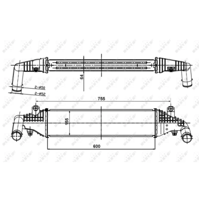 Afbeelding van NRF 30364 Intercooler