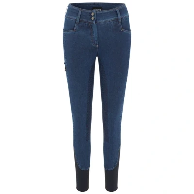 Afbeelding van Kingsland Rijbroek KLKayce Denim Volledige Grip Donkerblauw