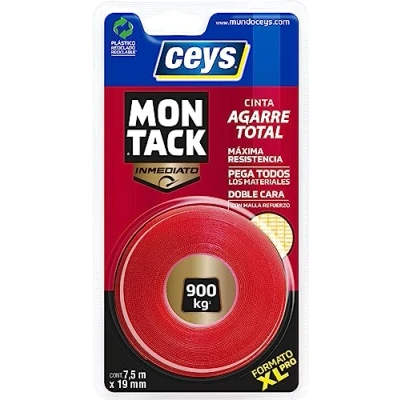 Afbeelding van ceys Montagetape Montack a.t Onmiddellijk 7,5 m x 19 mm