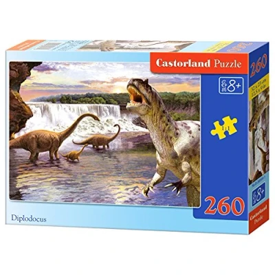 Afbeelding van Castorland B 26999 1 puzzel dinosaurus: Diplodocus 260 stukjes