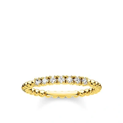 Afbeelding van Thomas Sabo Dames ring 925 sterling zilver gekleurde edelsteen 50 Goud 32017881