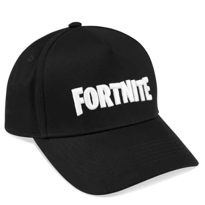 Afbeelding van Fortnite Honkbalpet voor kinderen, met drukknoopband, spelerscadeau zwart, 6 14 jaar, zwart.