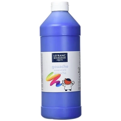 Image de Lefranc Bourgeois Value Peinture gouache bleu foncé 1 L