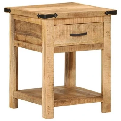 Afbeelding van Nachtkastje 40X40X50 Cm Massief Mangohout