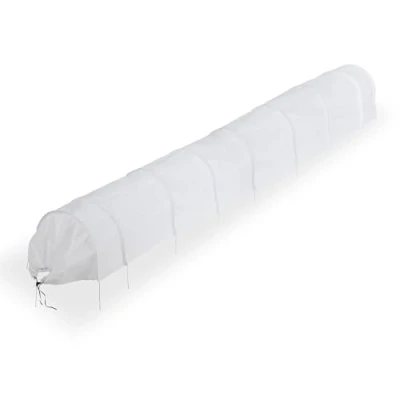 Afbeelding van Relaxdays kweektunnel met bogen 5 meter vogelnet moestuin tuintunnel vlies fruit