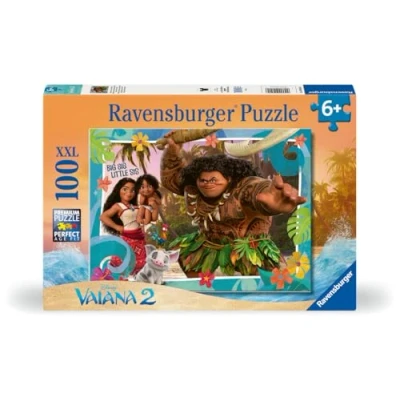 Image de Puzzle XXL Ravensburger Explorer de nouveaux mondes Disney Vaiana 2 100 pièces