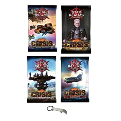 Afbeelding van Star Realms Set Franse versie Crisis: gebeurtenissen + helden basen en schepen vloot bastions 1 flesopener Blumie (Crisis)
