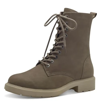 Afbeelding van Tamaris Veterboots taupe Leer Maat 38