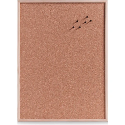 Afbeelding van Prikbord van kurk 60 x 80 cm Kurken memobord/prikbord voor thuis of op kantoor
