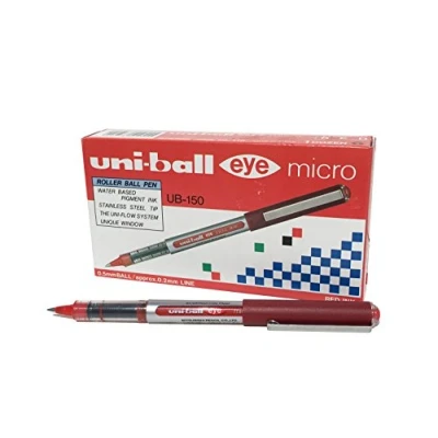 Afbeelding van Uni Ball UB 150 Eye Micro rollerbalpen, rood, 12 stuks