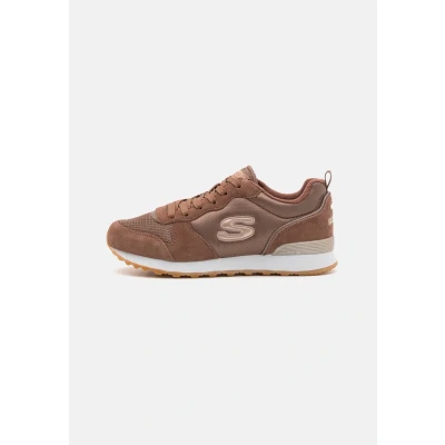 Afbeelding van Skechers Og 85 Goldn Gurl Dames Sneakers Donkerbruin Maat 37