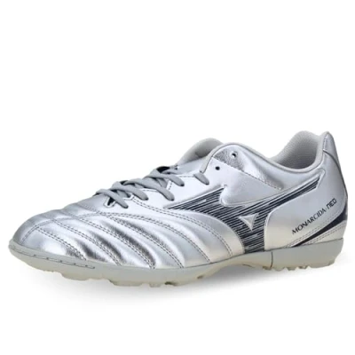 Afbeelding van Mizuno Monarcida NEO III Voetbalschoenen voor kunstgras, Heren, Maat: 47, Galaxy silver Hoogwaardig imitatieleer