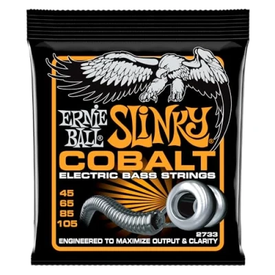 Afbeelding van Ernie Ball EB2733 45 105 Cobalt Hybrid Slinky Snarenset voor 4 string basgitaar