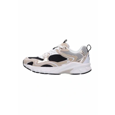 Afbeelding van Maruti NOVI Sneakers laag, Dames, Maat: 36, Beige black white Leer en textiel
