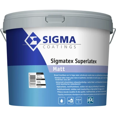Afbeelding van Sigmatex Superlatex Matt 10 liter
