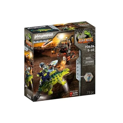 Image de Playmobil Dinos 70626 Saichania et Robot soldat