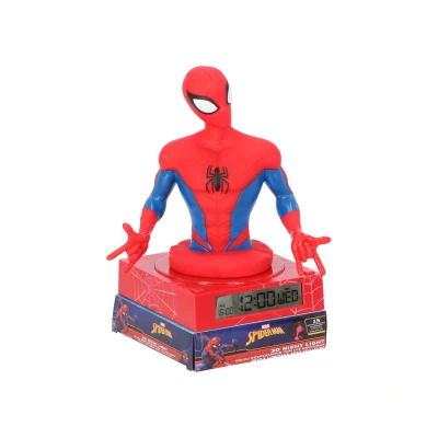 Afbeelding van Spiderman 3D Wekker met nachtlampje en geluiden 8435507886512