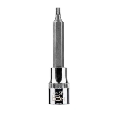 Afbeelding van NEO TOOLS 08 740 Steeksleutelelement 1/2duim M5 Chroom vanadium staal, gereedschapsstaal Spline