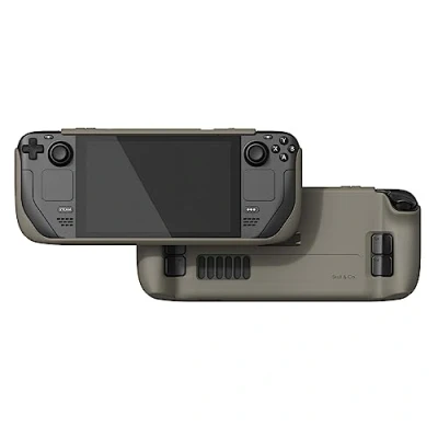 Afbeelding van Skull &amp; Co. GripCase SD voor Steam Deck and OLED: een zachte beschermhoes met gestructureerde handgrepen, volledige bescherming en standaard, schokabsorberend, antislip anti kras cover
