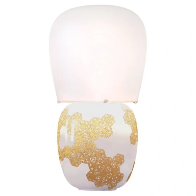Afbeelding van Kundalini Hive keramische tafellamp, wit