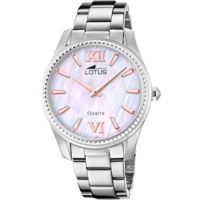 Afbeelding van Lotus 18898/A Bliss dameshorloge roestvrij staal zilver met zilverkleurige roestvrijstalen armband, Beige, Armband