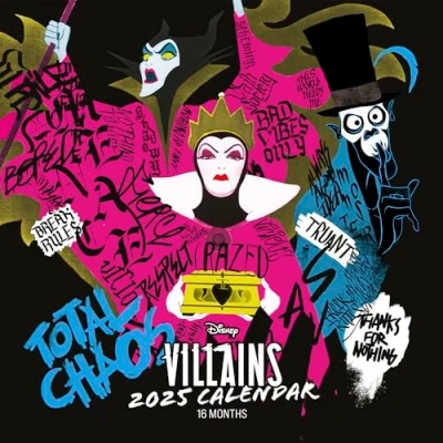 Afbeelding van Disney Villains Kalender 2025 Muurkalender meerkleurig