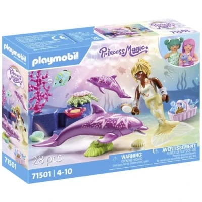 Afbeelding van Playmobil Princess Magic Zeemeervrouw met dolfijn 71501