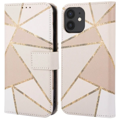 Afbeelding van imoshion Hoesje Geschikt voor iPhone 11 Design Bookcase smartphone Beige Graphic