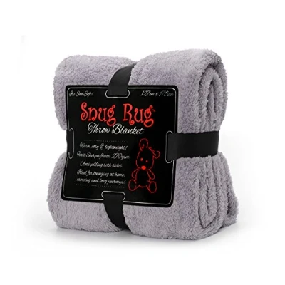 Afbeelding van Snug Rug Sherpa Fleece deken Plaid Woondeken Plaids Dekens Grijs