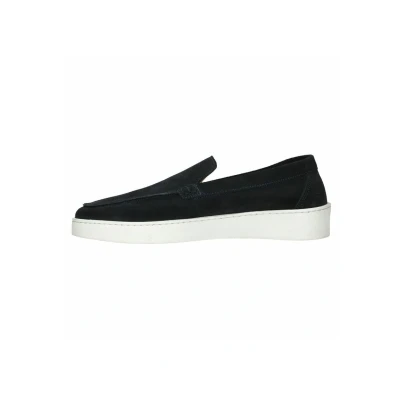 Afbeelding van Manfield Instappers, Heren, Maat: 40, Blau Schoenen