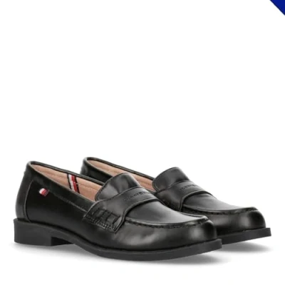 Afbeelding van Tommy Hilfiger Instappers voor kinderen, Maat: 33, Black Leer/ synthetisch