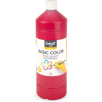 Afbeelding van Plakkaatverf Creall basic donkerrood 1000ml